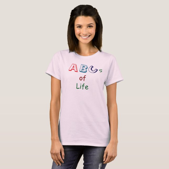 T-Shirt ABC de la vie (Devant entier)