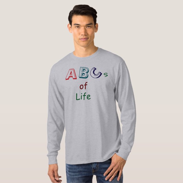 T-Shirt ABC de la vie (Devant entier)