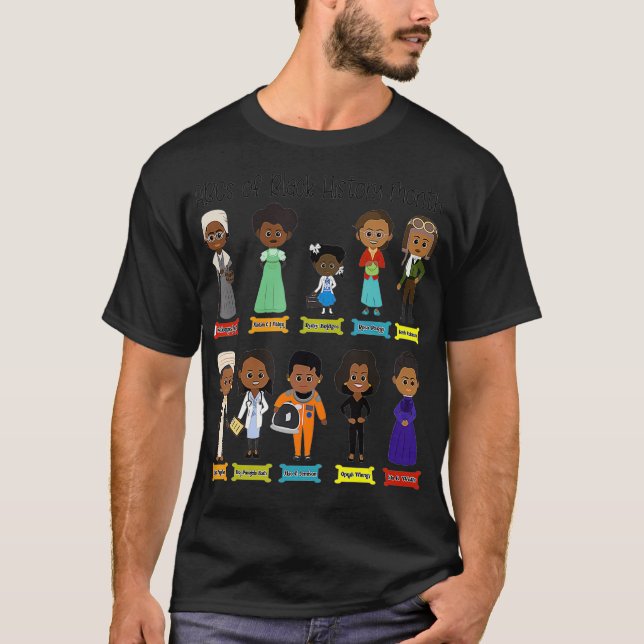 T-shirt ABC du Mois de l'histoire des Noirs Fierté Femmes  (Devant)