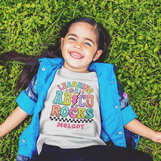 T-shirt abc retour à l'école rétro mignon (Créateur téléchargé)