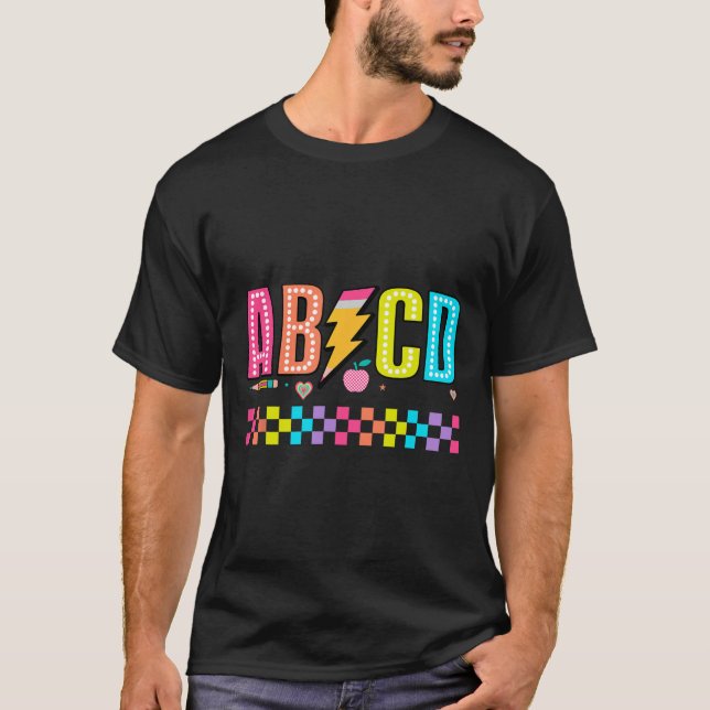 T-shirt Abcd Ck Tee de rentrée scolaire  (Devant)