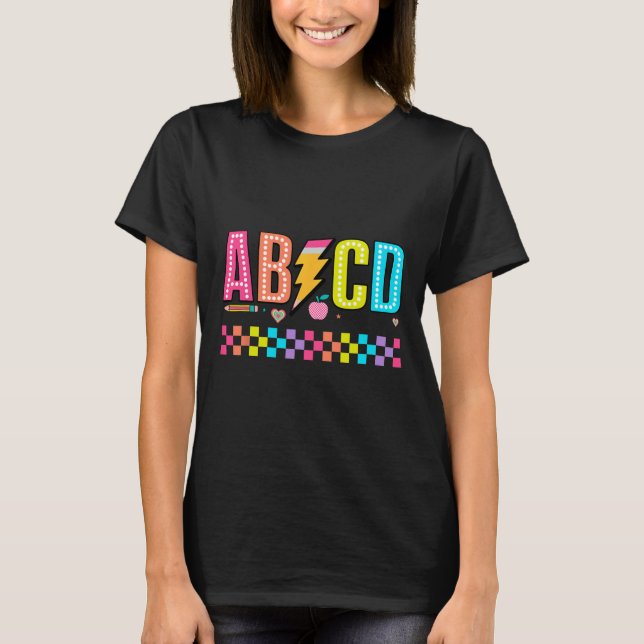 T-shirt Abcd Ck Tee de rentrée scolaire  (Devant)