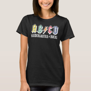T-shirt Abcd Kindergarten Rocks