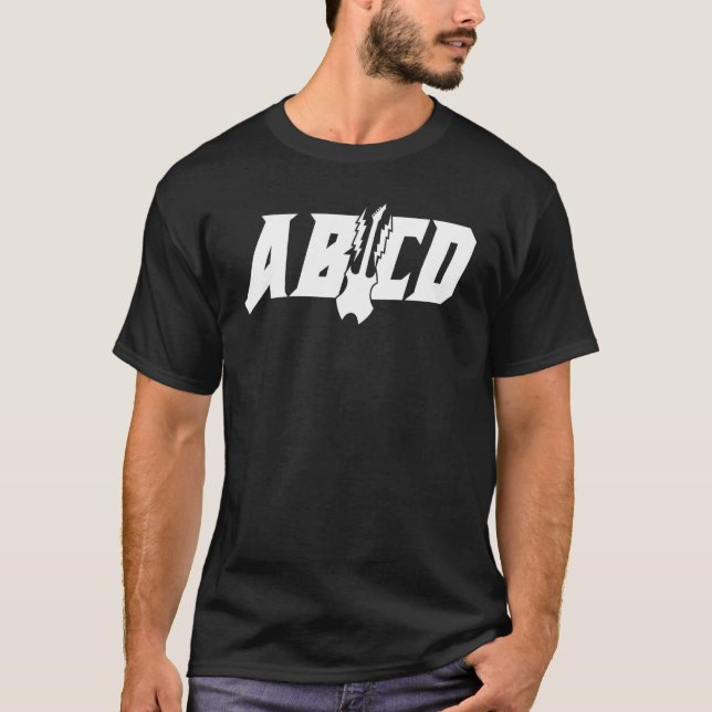 T-shirt ABCD Vintage Retro Rock Adolescent 2 (Devant)