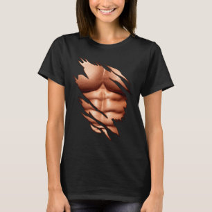 T-shirt Abdominaux Déchirés Clic Drôle