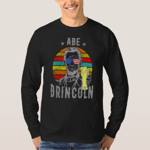 T-shirt Abe Drincoln4 juillet Abraham Lincoln Hommes