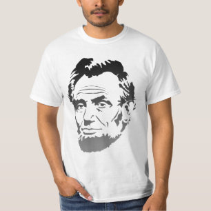 T-shirt Abe Lincoln Fade to Grey Portrait -Chemise