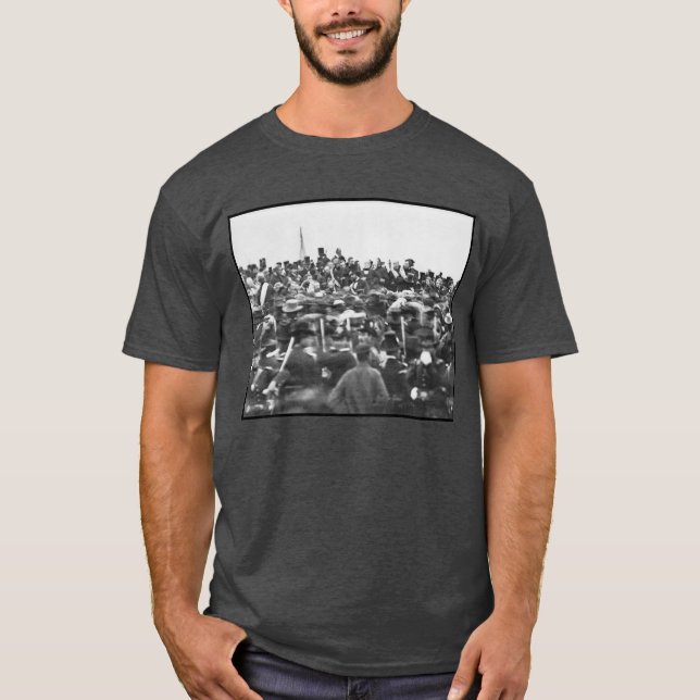 T-shirt Abe Lincoln Gettysburg Adresse : Fin de la guerre  (Devant)