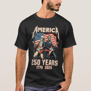 T-shirt Abe Lincoln jouant de la guitare George Washington