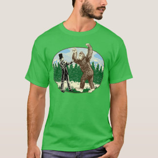 T-shirt ABE Lincoln Sasquatch Hunter Bigfoot