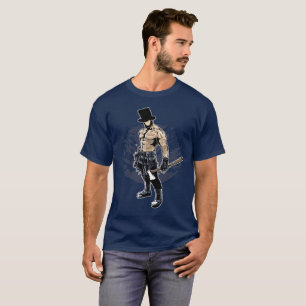T-shirt Abe Lincoln tatoué Zombie Slayer