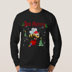 T-shirt Abee Joyeux Noël Drôle Abeille Pajamas Cadeaux Pou