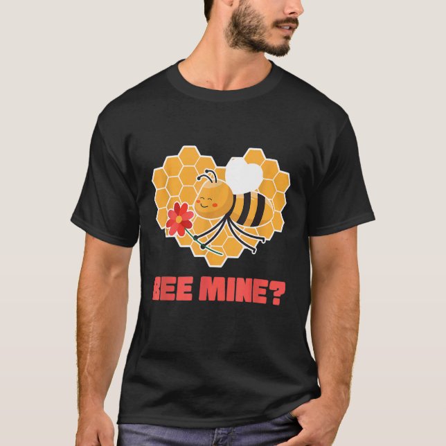 T-shirt Abee Mine I Valentines Jour Couples En Amour Roman (Devant)