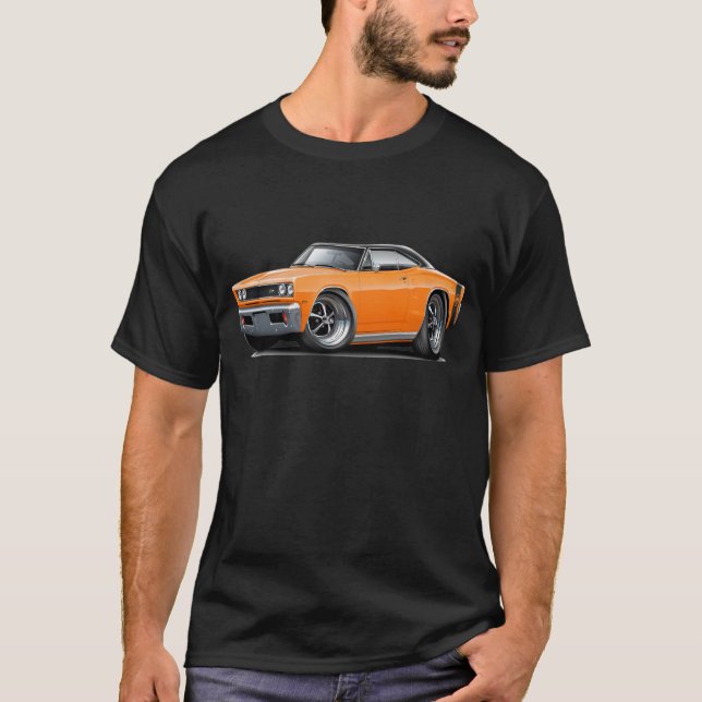 T-shirt Abeille 1969 superbe Orange-Noire (Devant)