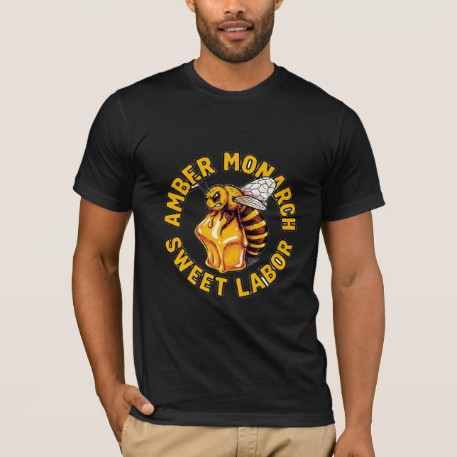 T-shirt Abeille à miel douce Monarque (Devant)