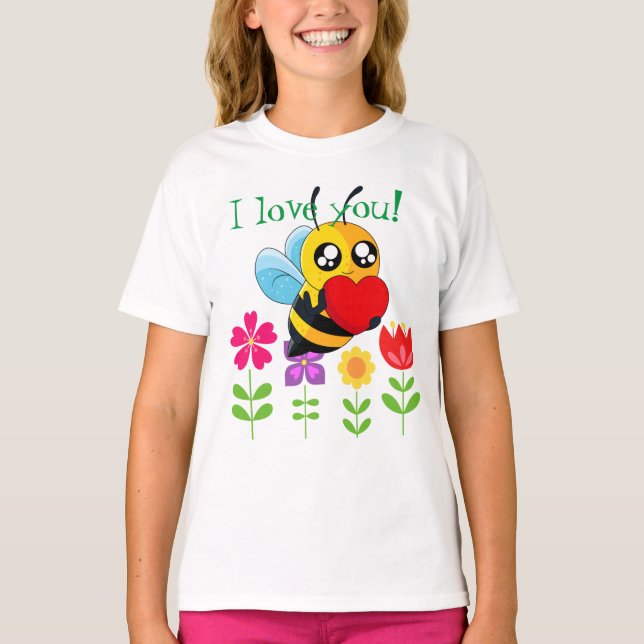 T-shirt Abeille aimante (Devant)