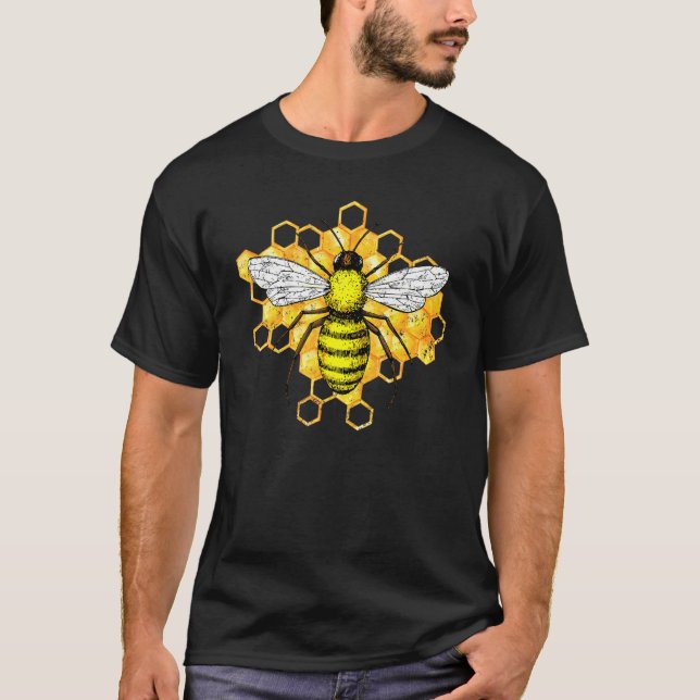 T-shirt Abeille Apiariste Apiarist Bee Cu (Devant)
