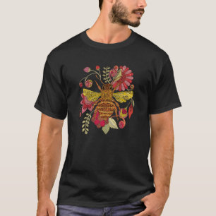 T-shirt Abeille apiculteur Bumblebee Vintage fleur abeille