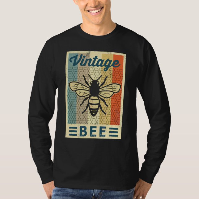 T-shirt Abeille apicultrice vintage (Devant)