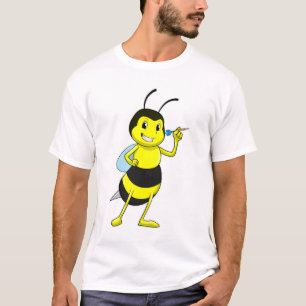 T-shirt Abeille aux fléchettes avec tarte