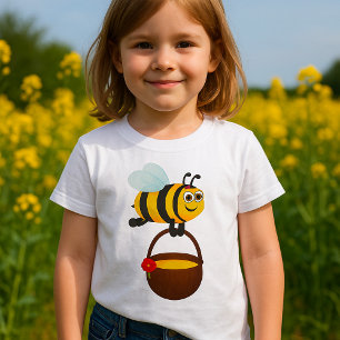 T-shirt Abeille Avec Filles De Miel