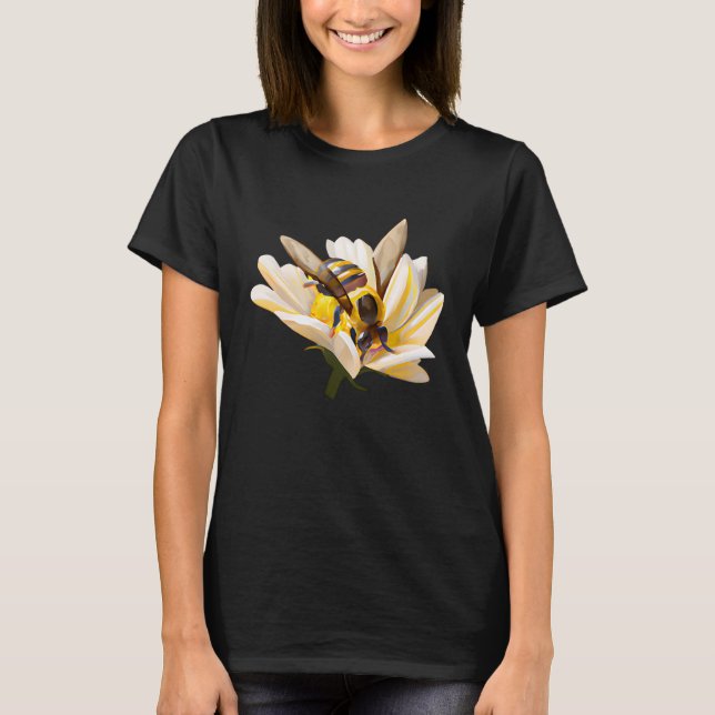 T-shirt Abeille bourdonnante  Sauver les pollinisateurs (Devant)