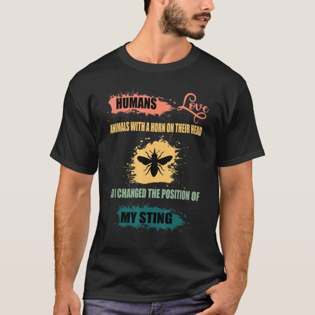 T-shirt Abeille Corn Bee Apiologiste Retro Beekeep (Devant)