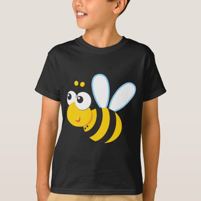 T-shirt Abeille de Betty d'animaux d'ABC (Devant)