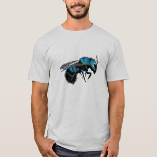 T-shirt Abeille de maçon bleue