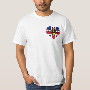 T-shirt Abeille de Manchester et solidarité de coeur