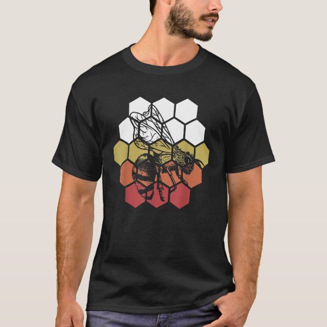 T-shirt Abeille de miel Abeille Abeille Abeille Abeille Vi (Devant)
