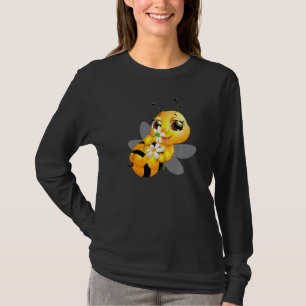 T-shirt Abeille de miel avec filles marguerites et femmes