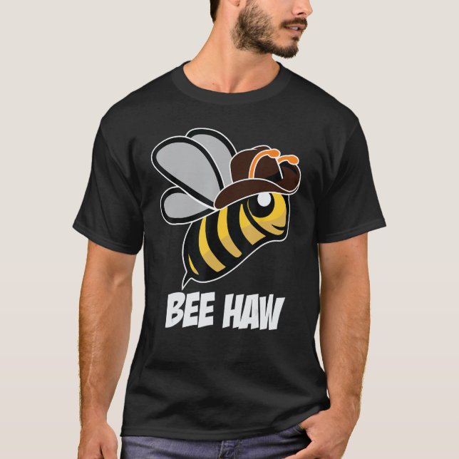 T-shirt Abeille drôle Haw Bumble Bee Graphique Chapeau de  (Devant)