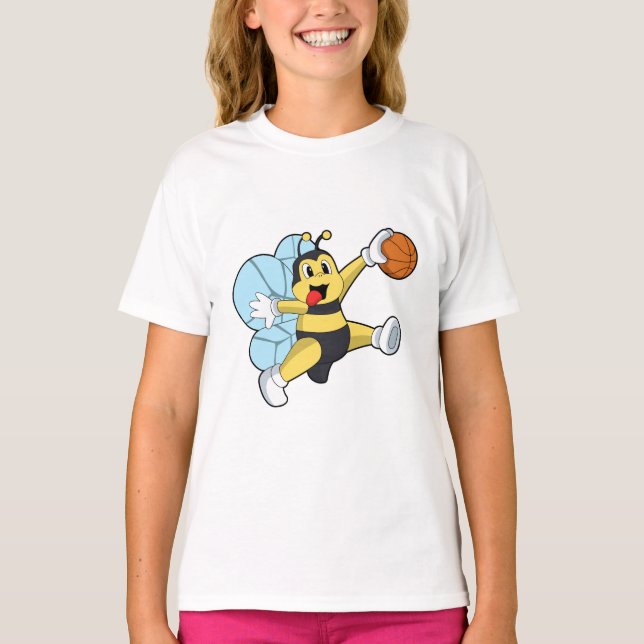 T-shirt Abeille en tant que joueur de basket-ball avec Bas (Devant)