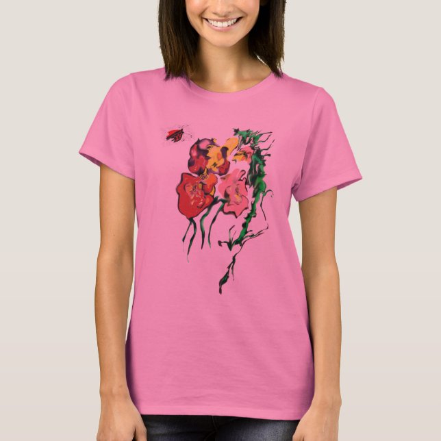 T-SHIRT ABEILLE ET BOQUET (Devant)