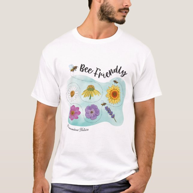 T-shirt Abeille - Harmonieux Nature (Devant)