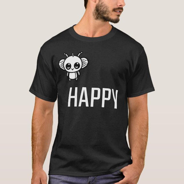 T-shirt Abeille Heureuse :) (Devant)