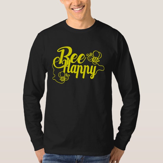 T-shirt Abeille Heureuse Abeille Apiculture Maya Miel Apic (Devant)