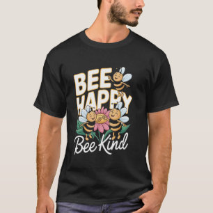 T-shirt Abeille Heureuse Abeille Gentille Apiculteur Drôle