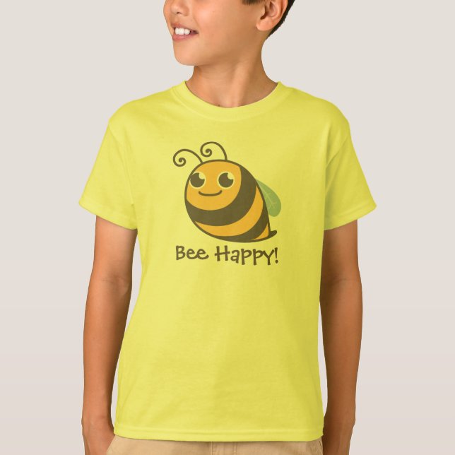 T-shirt Abeille heureuse ! Gaffez l'abeille (Devant)