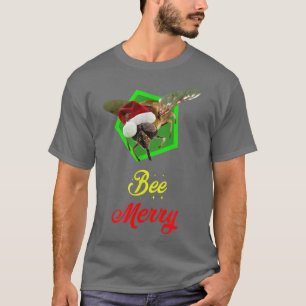 T-shirt Abeille Joyeuse L'Abeille De Noël Occupée