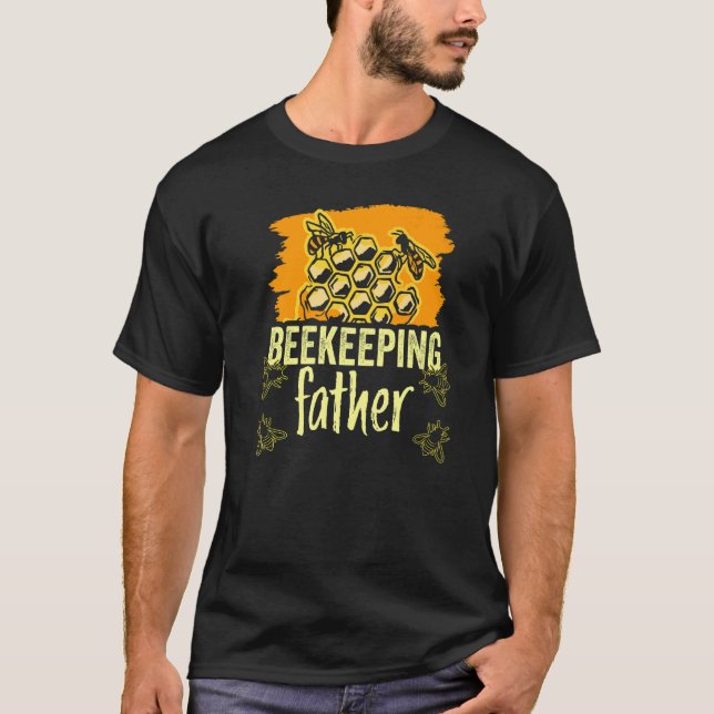 T-shirt Abeille Père Hobby Abeille Dit Abeilles Papa (Devant)