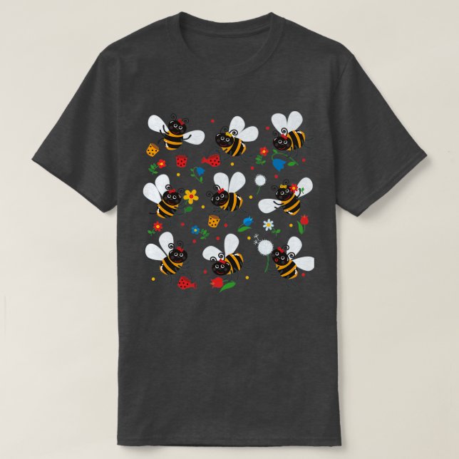 T-shirt Abeille Pour Stickers Enfants (Design devant)