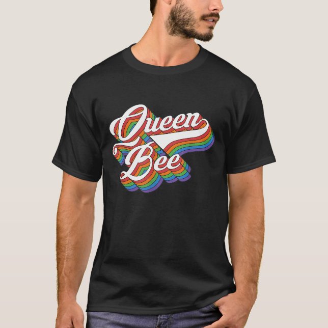 T-shirt Abeille Queen Bee Crown Mete Honeybee Bee Apiar (Devant)