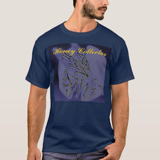 T-shirt Abeille sting6, collecteur de miel (Devant)