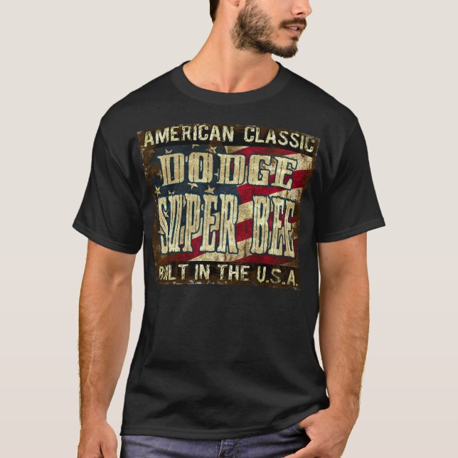 T-shirt Abeille superbe de Dodge - voiture classique (Devant)