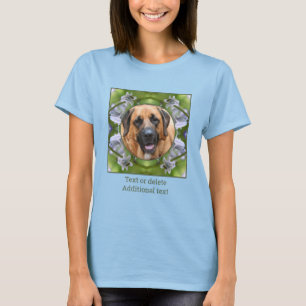 T-shirt Abeille sur cadre de fleur de jacinthe des bois Cr