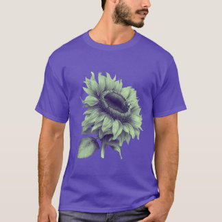 T-shirt Abeille Sur Un Bon Plante De Tournesol