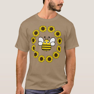 T-shirt abeille sur un tournesol 35