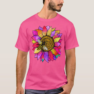 T-shirt Abeille Sur Un Tournesol 77